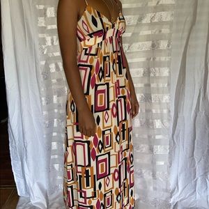 🔥SQUARE PRINT SUN DRESS